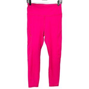 Marika Leggings Womens M Hot Pink High Waist Nylon Spandex Stretch Athletic Gear